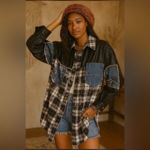 Stylish Black and Blue Women's Jacket